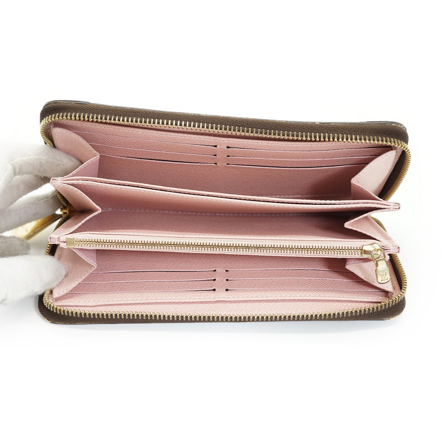Monogram Dog Zippy Long Wallet Rose Ballerine Valentine Limited Edition