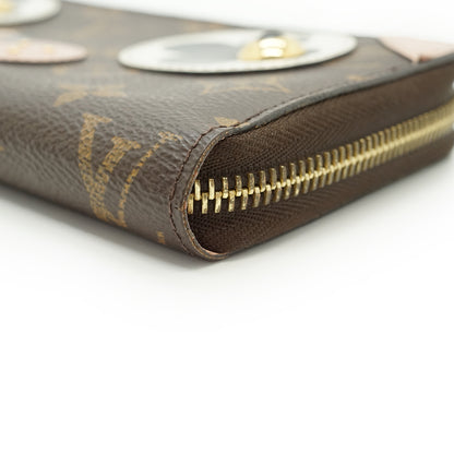 Monogram Dog Zippy Long Wallet Rose Ballerine Valentine Limited Edition