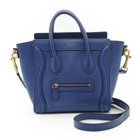 Nano Luggage Drummed Calfskin