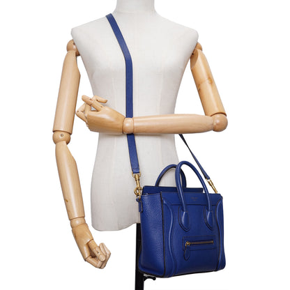 Nano Luggage Drummed Calfskin