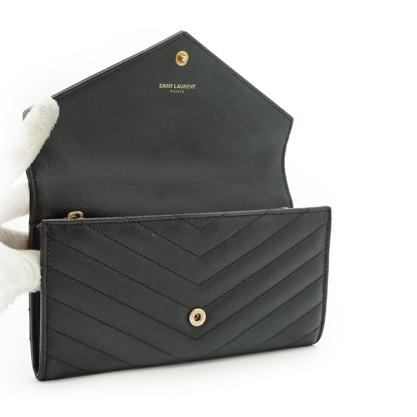 YSL Cassandra Matelasse Long Wallet