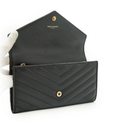 YSL Cassandra Matelasse Long Wallet