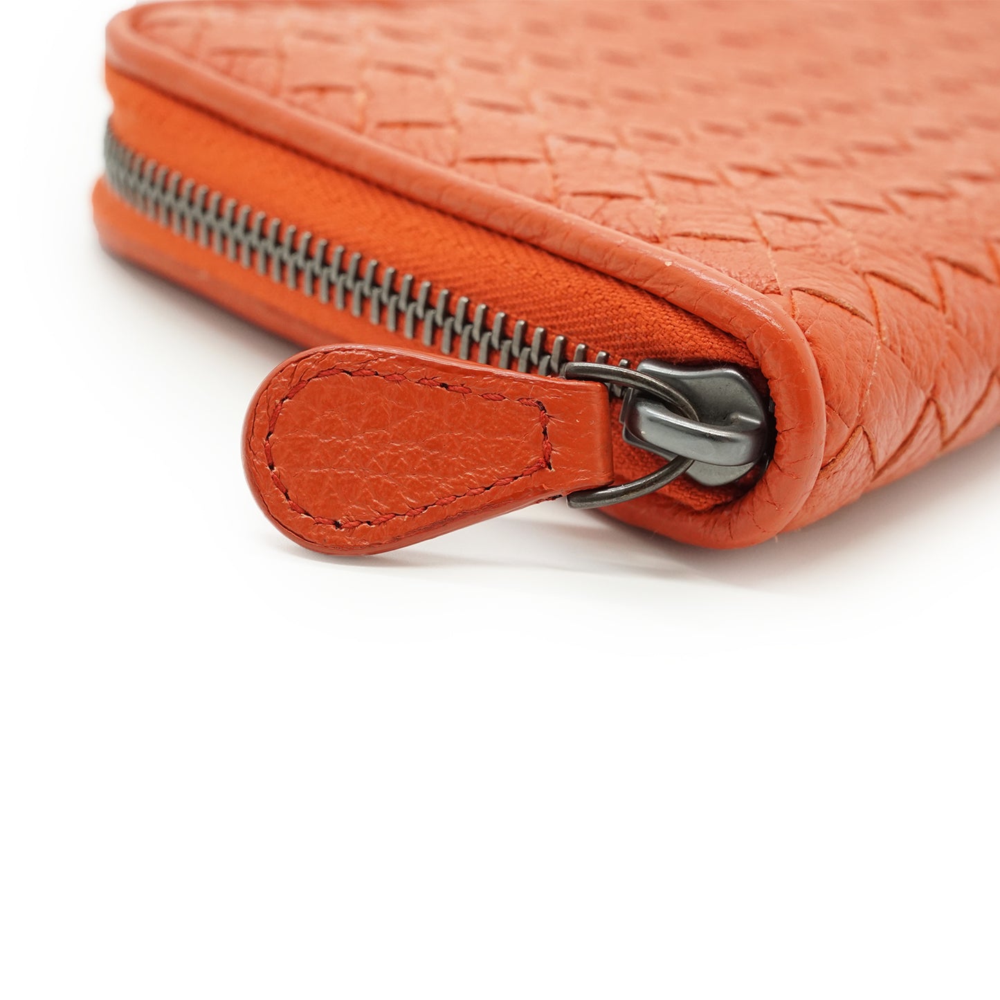 Intrecciato Zip Around Long Wallet
