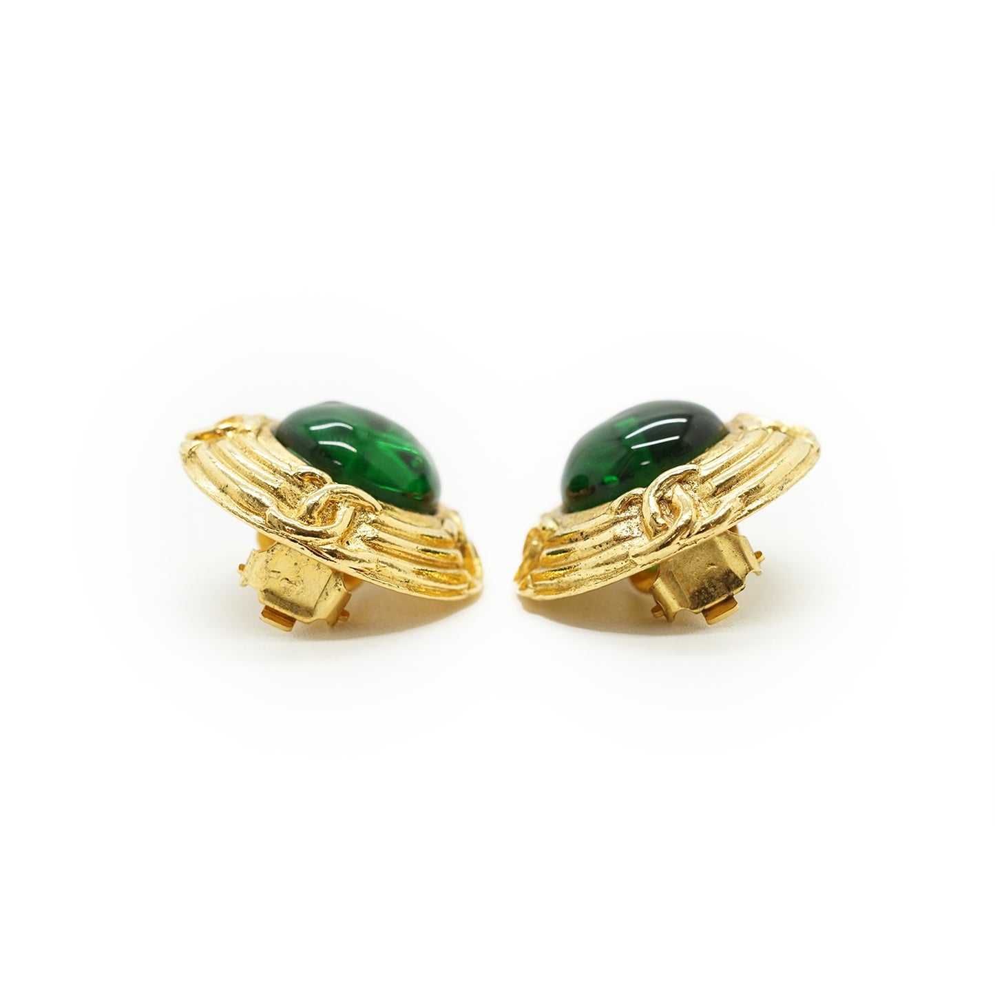 Vintage CC Gripoix Clip-on Earrings GP