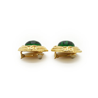 Vintage CC Gripoix Clip-on Earrings GP