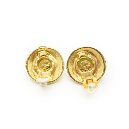 Vintage CC Gripoix Clip-on Earrings GP