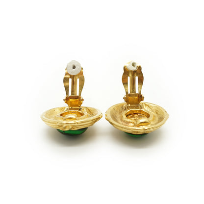 Vintage CC Gripoix Clip-on Earrings GP