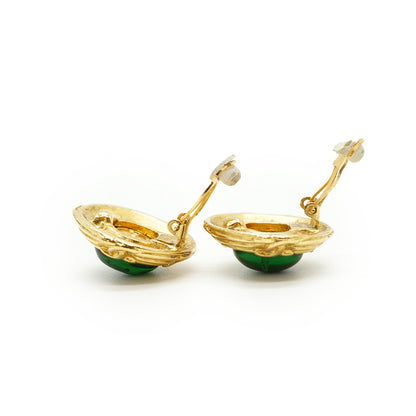 Vintage CC Gripoix Clip-on Earrings GP