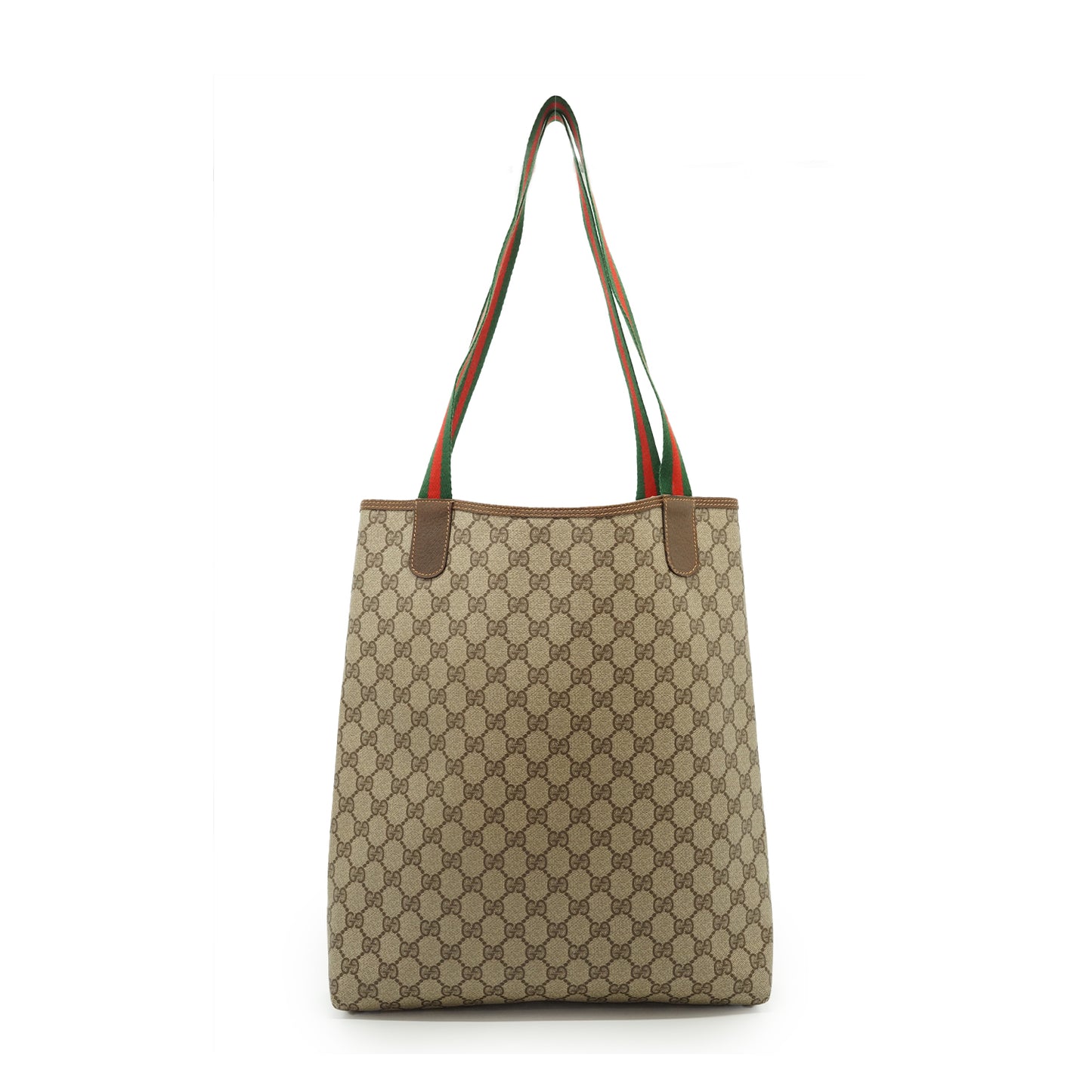 Vintage GG Supreme Coated Canvas Sherry Line Front Pocket Tote