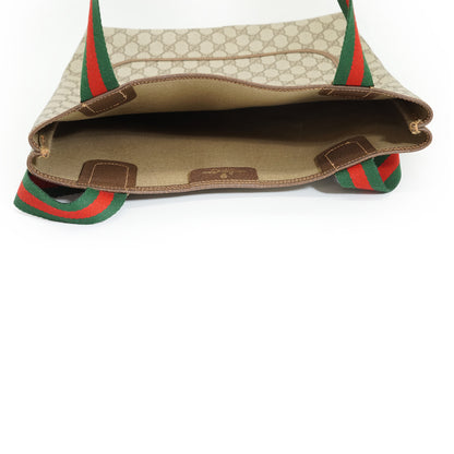 Vintage GG Supreme Coated Canvas Sherry Line Front Pocket Tote