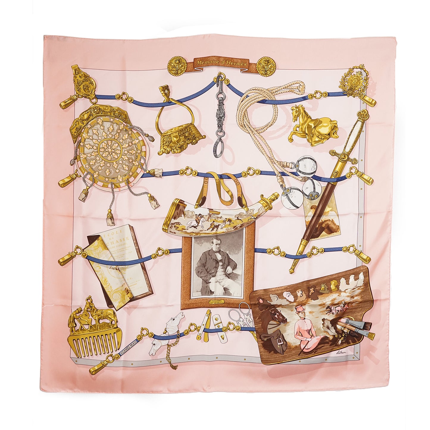 Mémoire d'Hermès by Latham Silk Carre 90