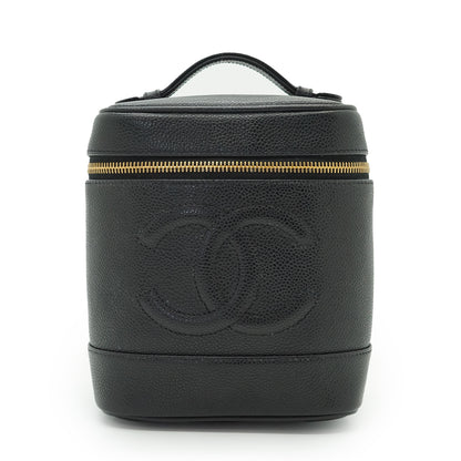 Caviar Skin Vertical Vanity Bag