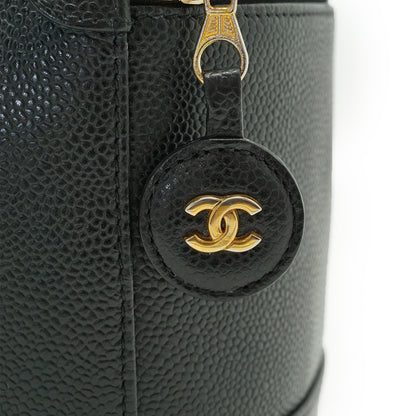 Caviar Skin Vertical Vanity Bag