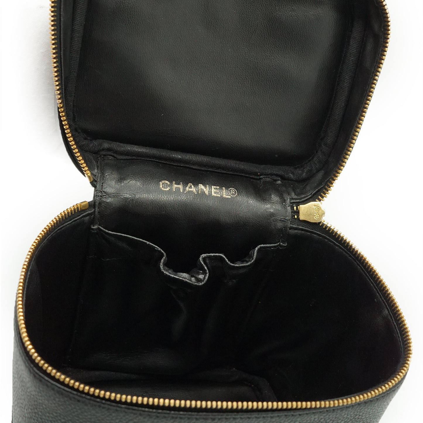 Caviar Skin Vertical Vanity Bag