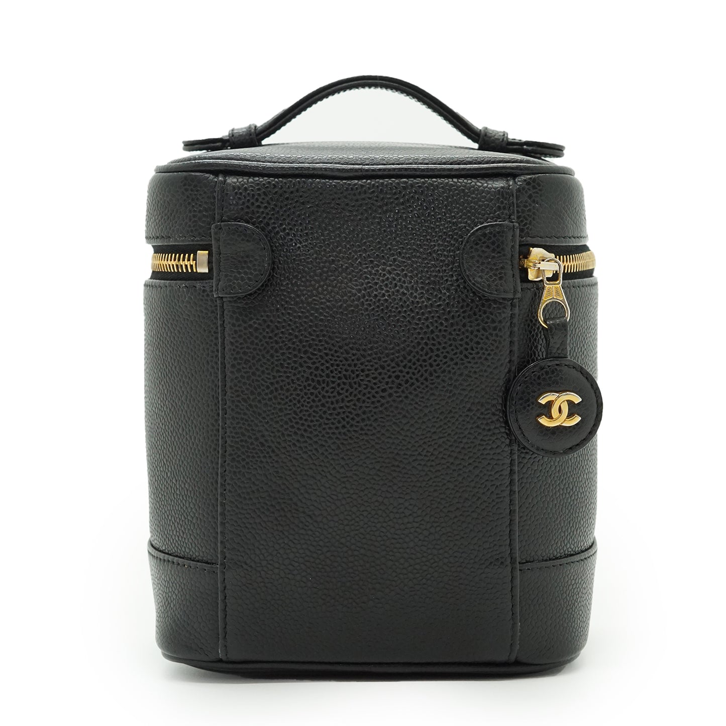 Caviar Skin Vertical Vanity Bag