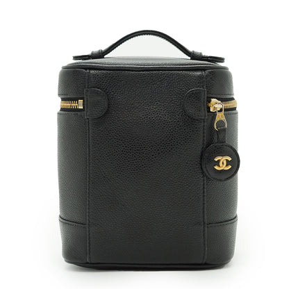 Caviar Skin Vertical Vanity Bag