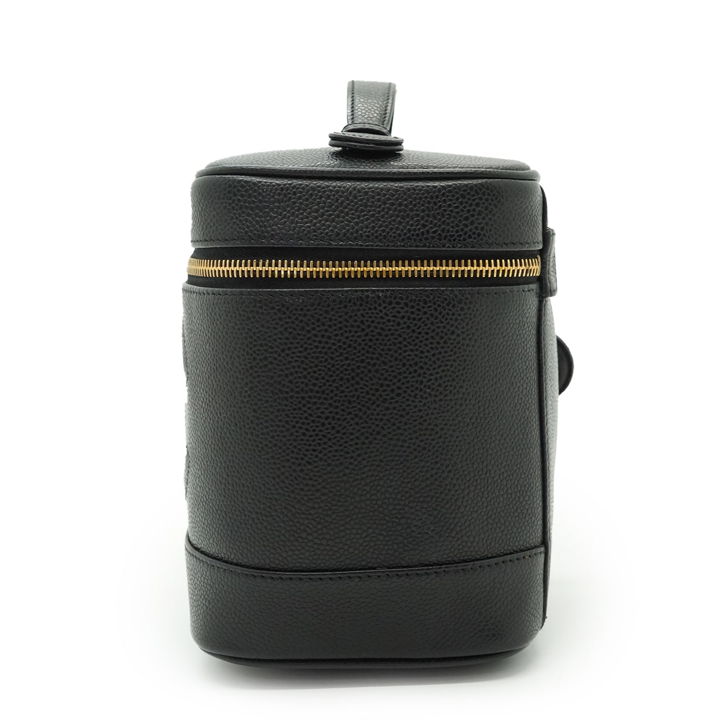 Caviar Skin Vertical Vanity Bag