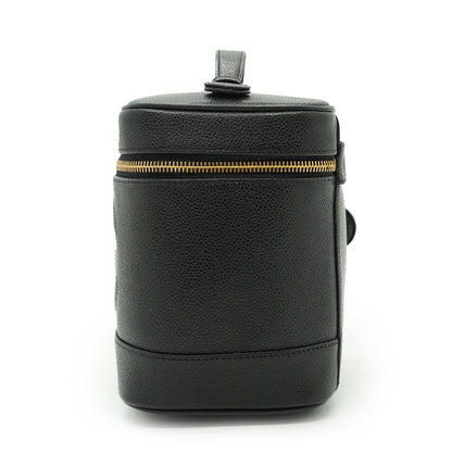 Caviar Skin Vertical Vanity Bag