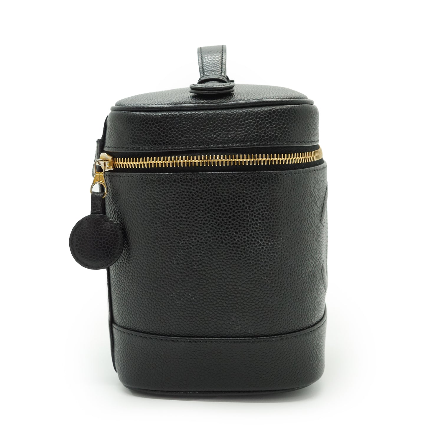 Caviar Skin Vertical Vanity Bag