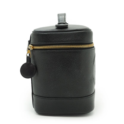 Caviar Skin Vertical Vanity Bag