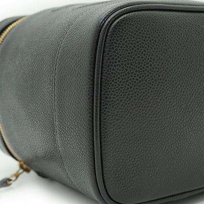 Caviar Skin Vertical Vanity Bag