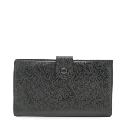 CC Caviar Skin Bifold Long Wallet