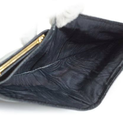 CC Caviar Skin Bifold Long Wallet