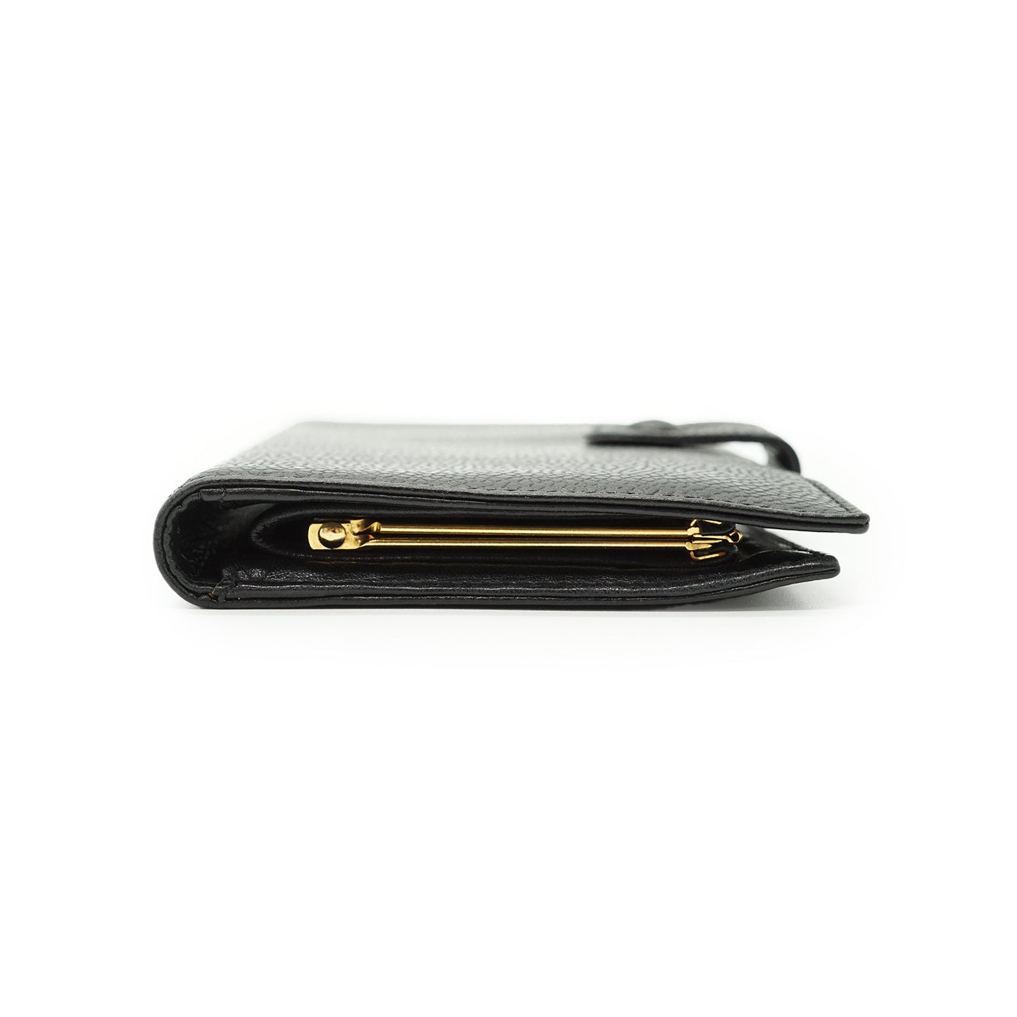 CC Caviar Skin Bifold Long Wallet