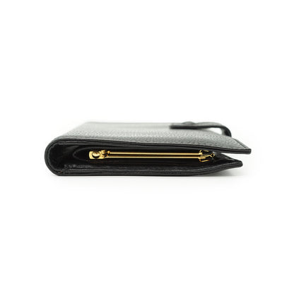 CC Caviar Skin Bifold Long Wallet