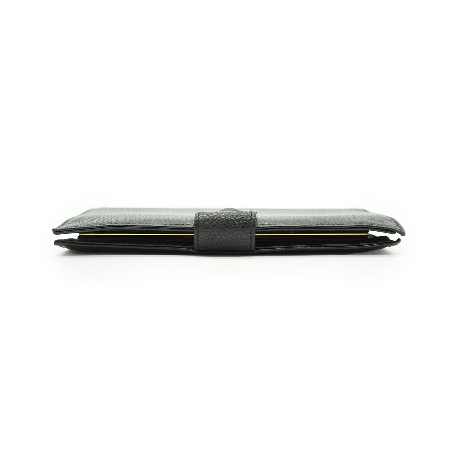 CC Caviar Skin Bifold Long Wallet