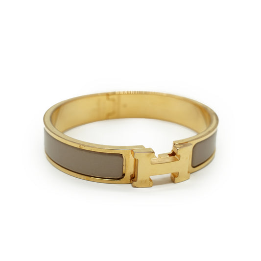 Clic Clac H Bracelet Marron Glace PM
