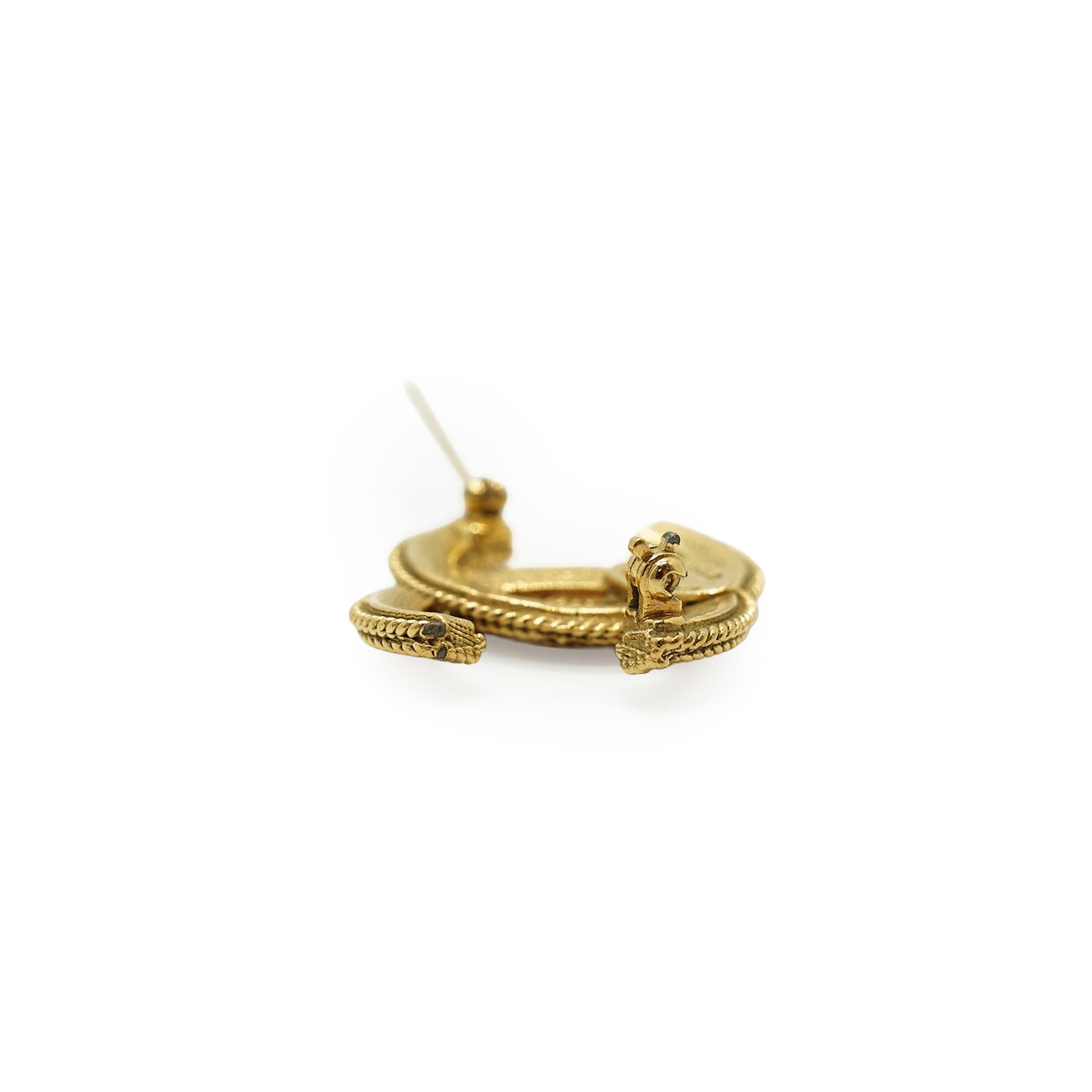 Vintage CC Filigree Rope Brooch Small