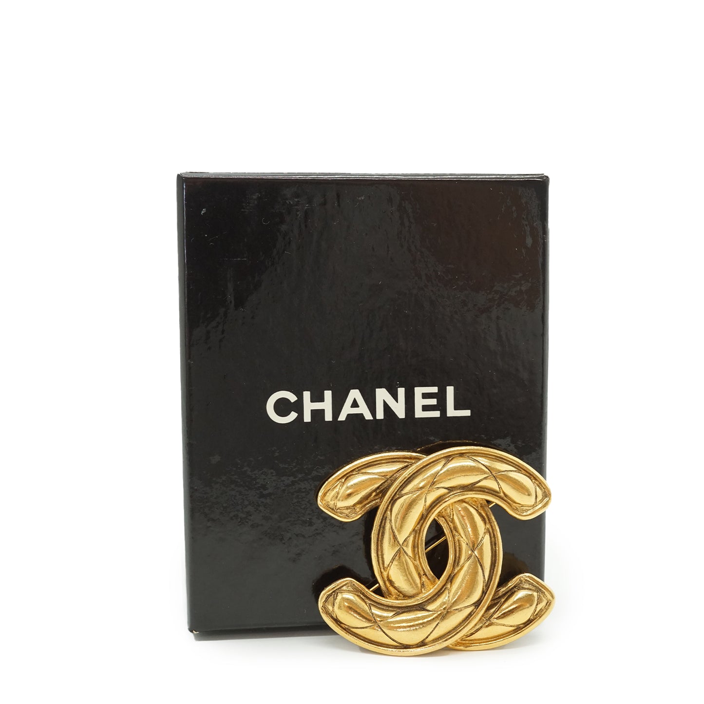 Large CC Matelasse Brooch GP
