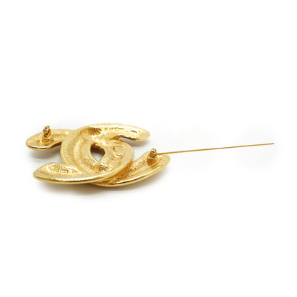 Large CC Matelasse Brooch GP