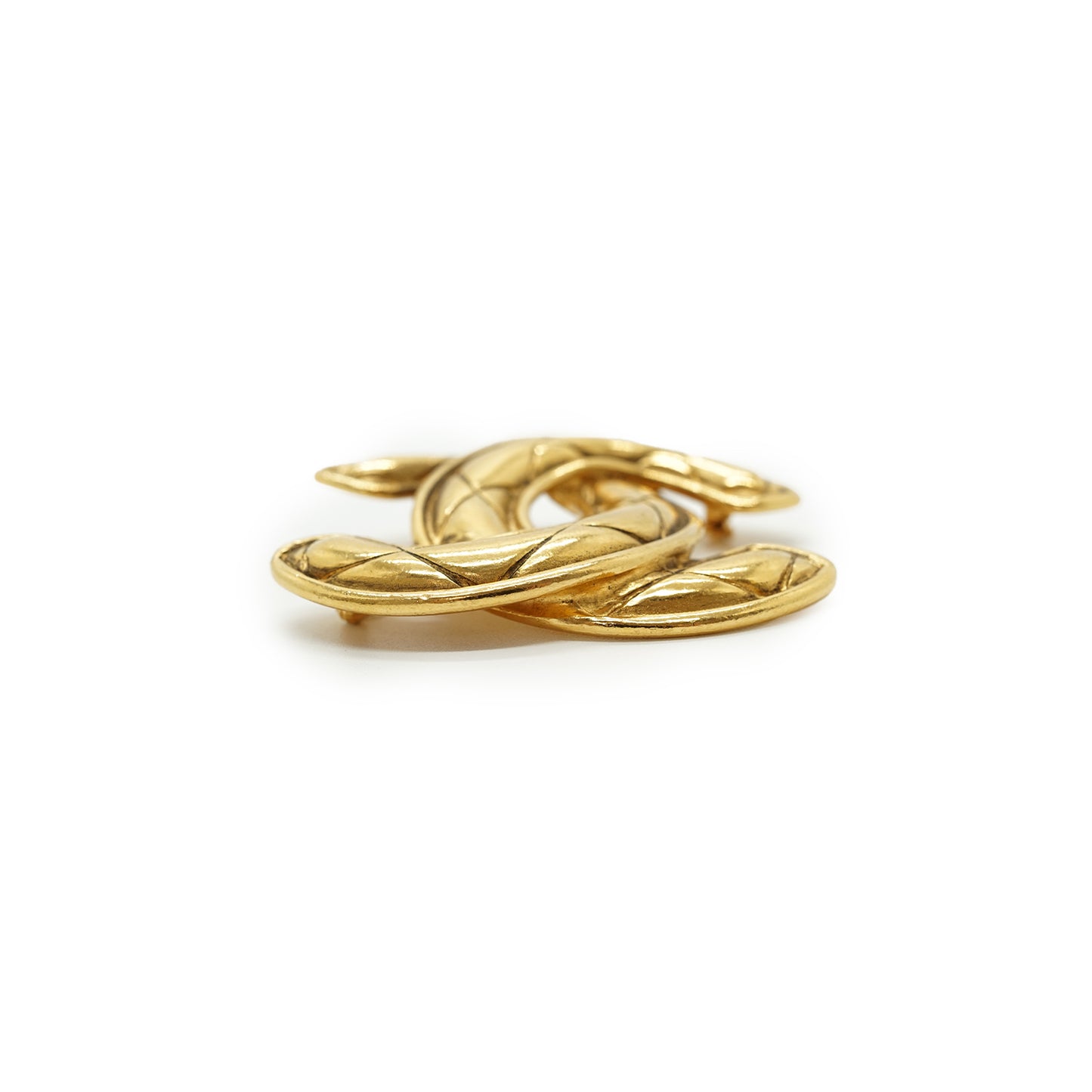 Large CC Matelasse Brooch GP
