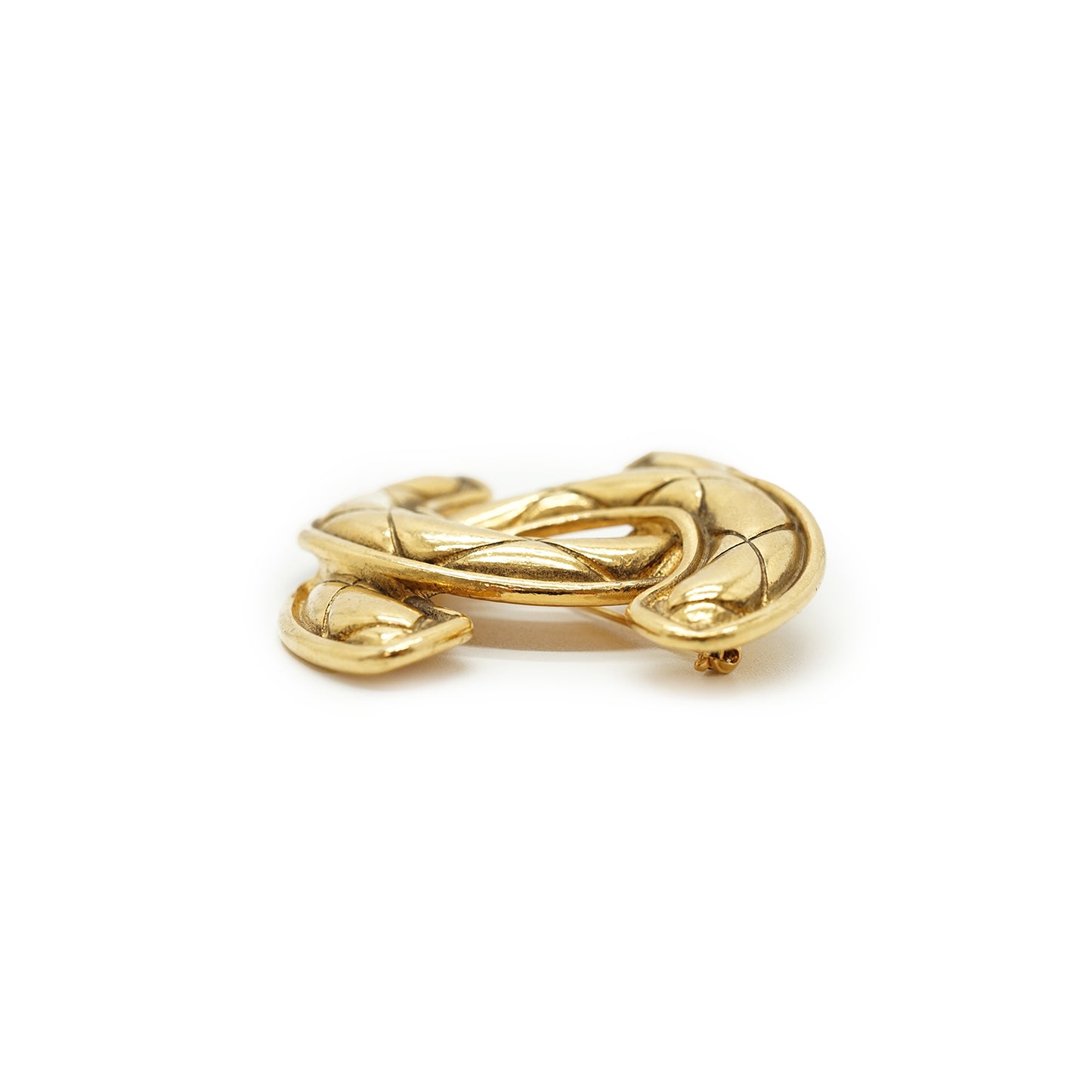 Large CC Matelasse Brooch GP