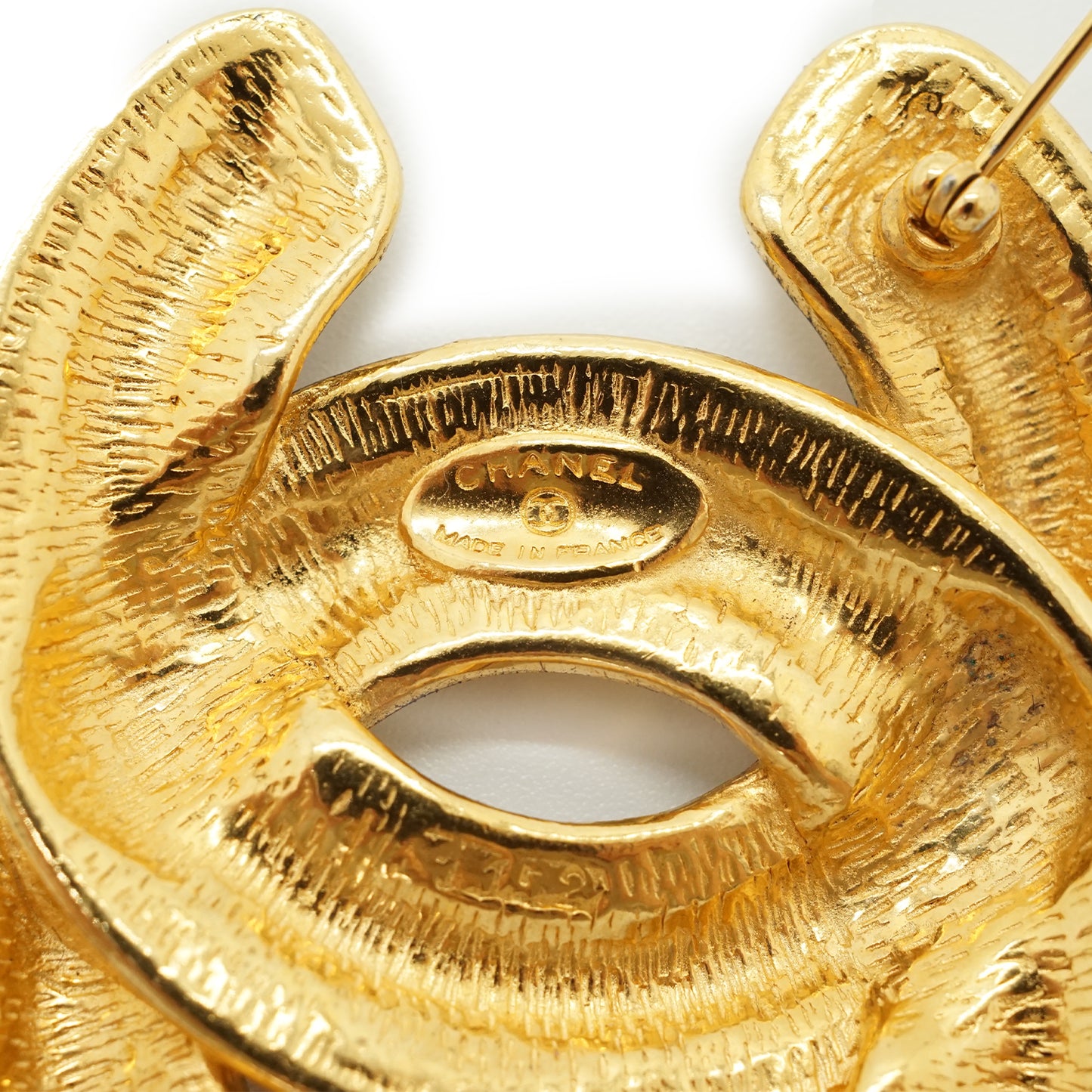 Large CC Matelasse Brooch GP