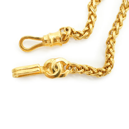 CC Filigree Fringe Pendant Long Necklace GP