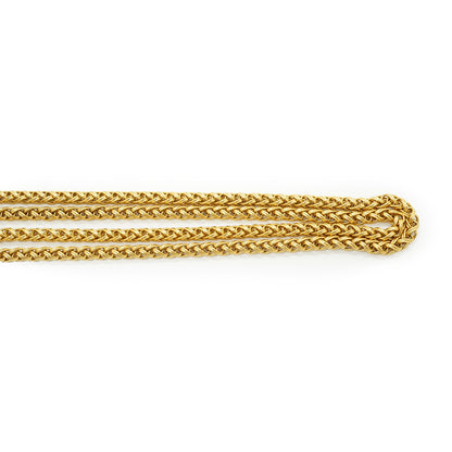 CC Filigree Fringe Pendant Long Necklace GP