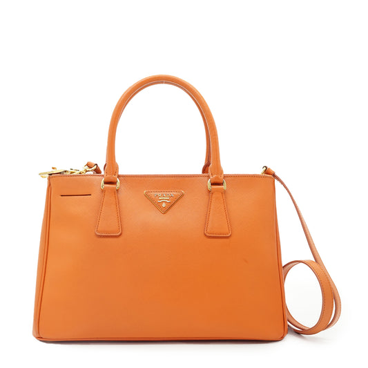2way Saffiano Galleria Medium Double Zip Tote