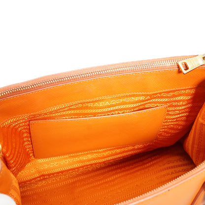 2way Saffiano Galleria Medium Double Zip Tote