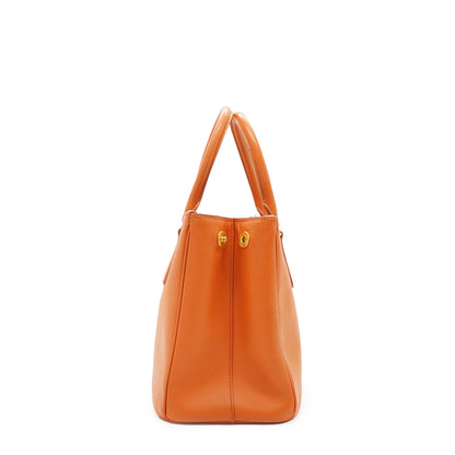 2way Saffiano Galleria Medium Double Zip Tote