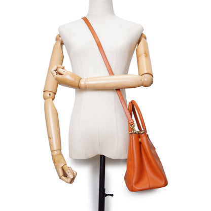 2way Saffiano Galleria Medium Double Zip Tote