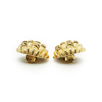Vintage Multiple CC Shell Clip-on Earrings GP