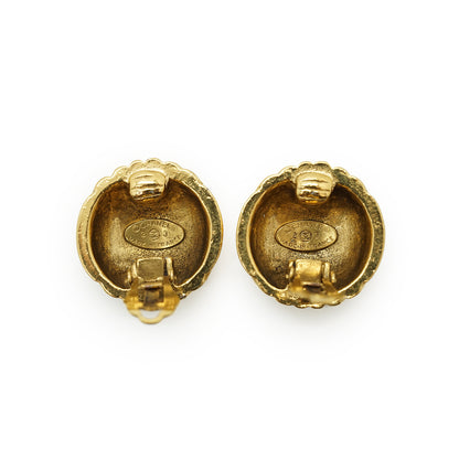 Vintage Multiple CC Shell Clip-on Earrings GP