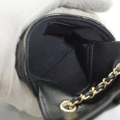 Lambskin Matelasse Ribbon Mini Chain Convertible Shoulder Bag