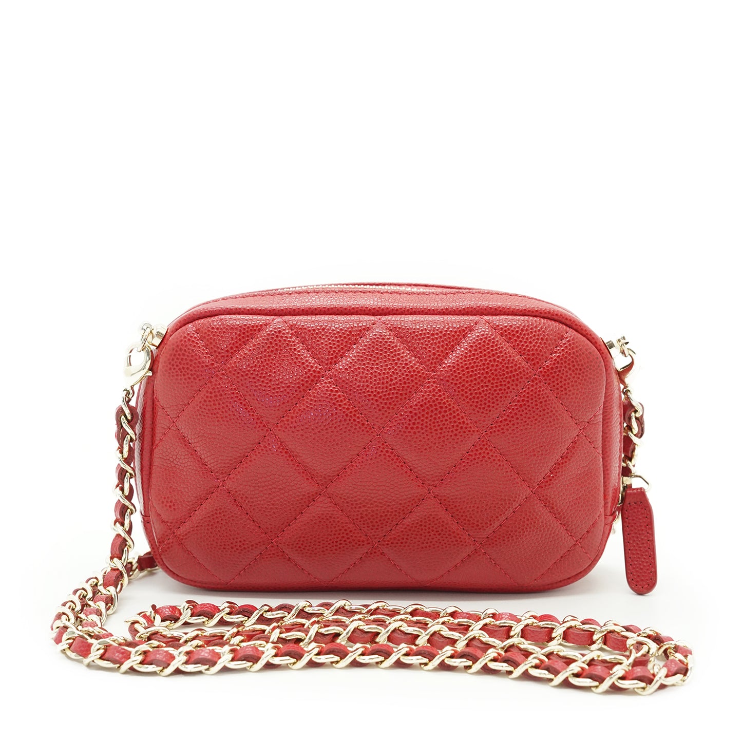 CC Caviar Quilted Mini Chain Crossbody Bag
