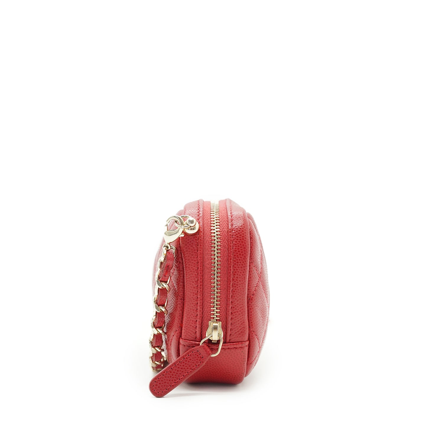 CC Caviar Quilted Mini Chain Crossbody Bag