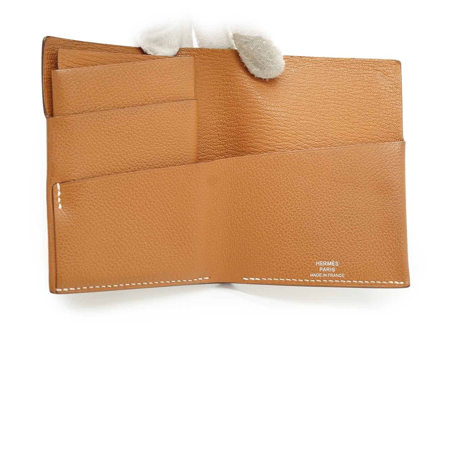 Citadelle Touch Evercolor Calfskin Gold Card Case Wallet