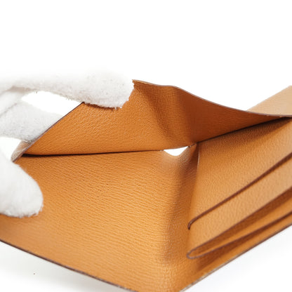 Citadelle Touch Evercolor Calfskin Gold Card Case Wallet